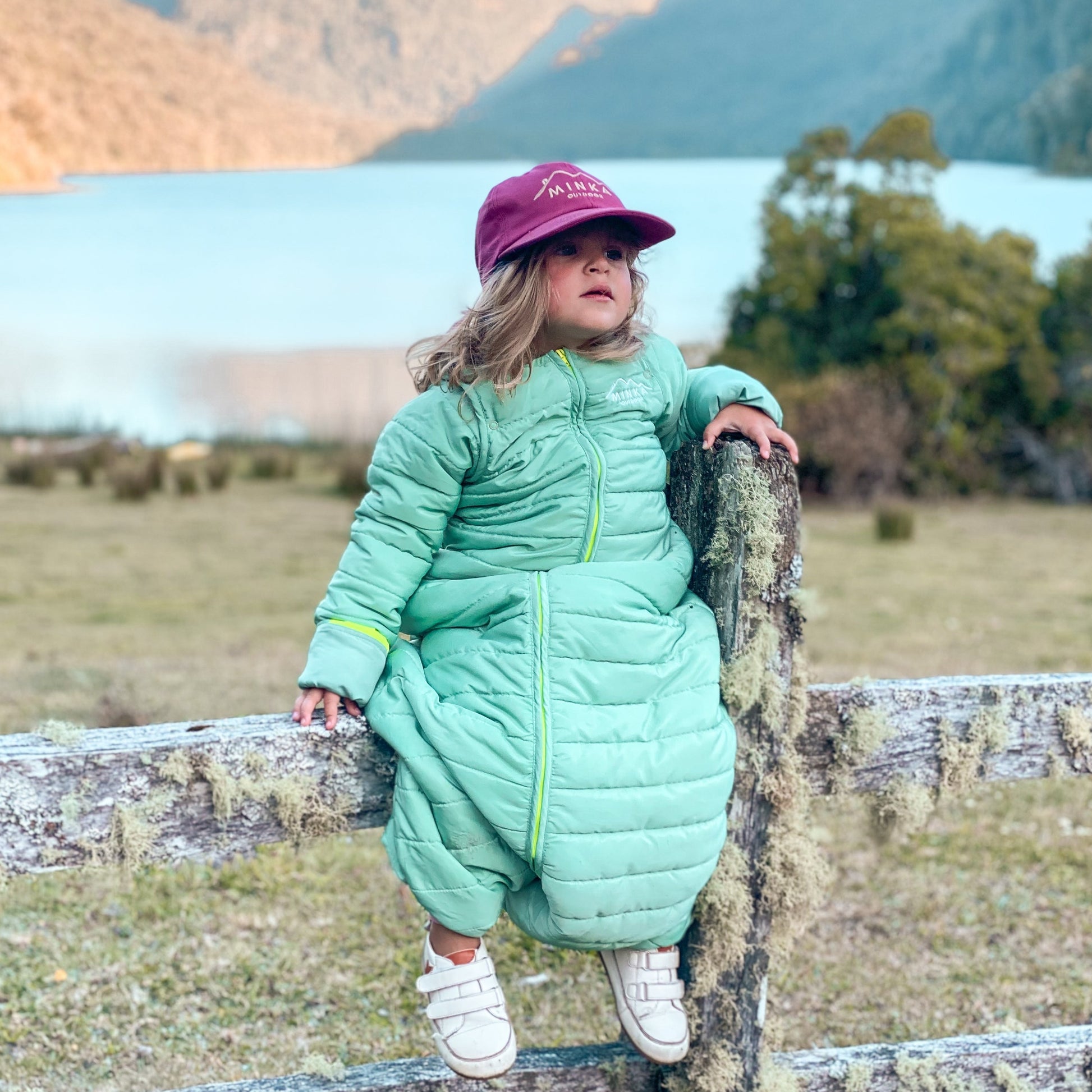 Saco de dormir infantil en uso